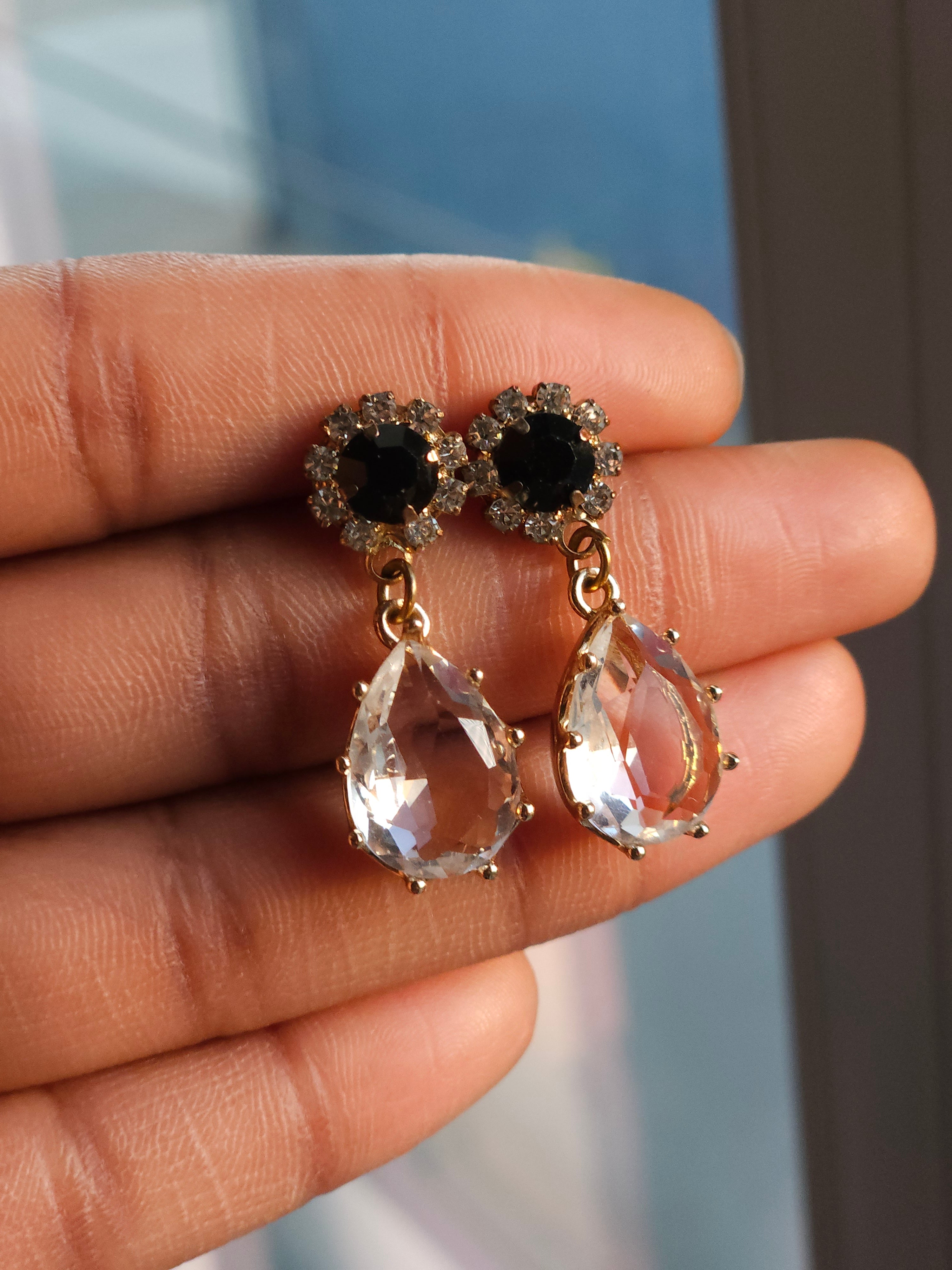 Svart Earrings